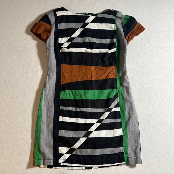 Derek Lam Dresses & Skirts - Derek Lam Limited Edition Retro 70s Geometric Linen Cotton Blend Pencil Dress